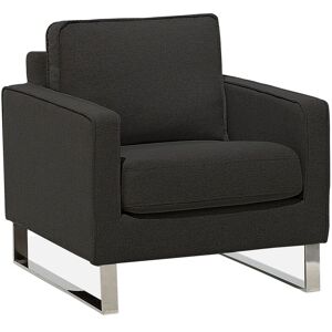 Beliani Fauteuil gris graphite