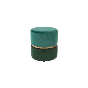 White label Pouf en tissu vert Vert 35x39x35cm