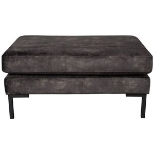 Dutchbone Repose pied en tissu anthracite