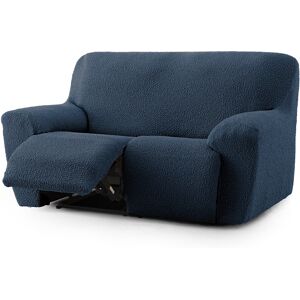 Eysa Housse de canapé 2 places relax extensible bleu 150 - 200