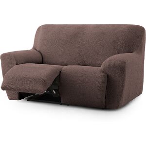 Eysa Housse de canapé 2 places relax extensible marron 150 - 200