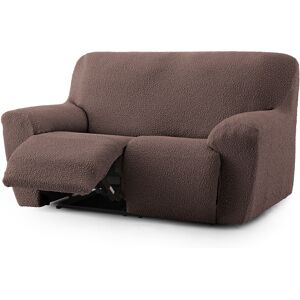 Eysa Housse de canapé 3 places relax extensible marron 200 - 260 cm