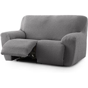 Eysa Housse de canapé 3 places relax extensible gris foncé 200 - 260 cm