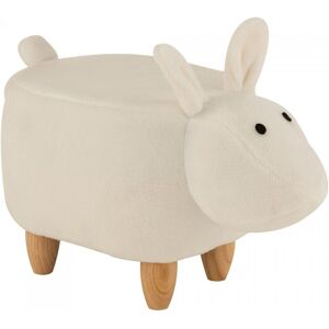 Meubles & Design Pouf enfant mouton en tissu beige