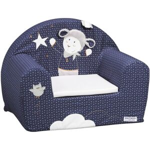 Sauthon Fauteuil club pour enfant 48x40cm en coton Bleu