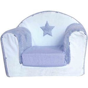 Home Maison Fauteuil club enfant convertible Diego Bleu 42x55