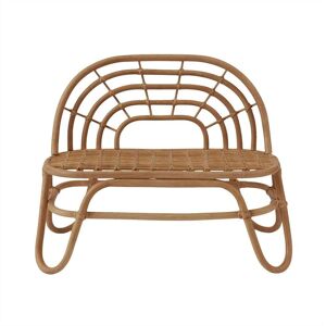 OYOY Living Design Mini banc marron 100% rotin H52xL64,5x28cm Marron 65x52x28cm