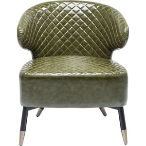 Kare Design Fauteuil vert et acier Vert 66x72x62cm