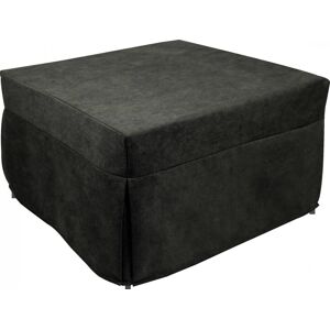 Dmora Pouf transformable en lit en tissu gris