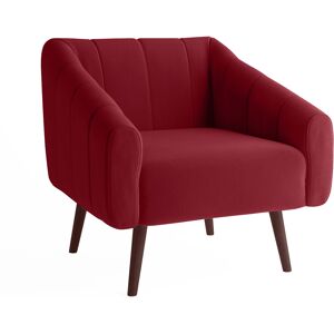 Potiron Paris Fauteuil en velours bordeaux