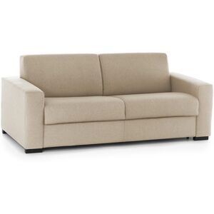 Talamo Italia Canape lit 2 places en tissu beige 140x95 cm