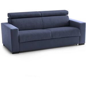 Talamo Italia Canape lit 2 places en tissu bleu