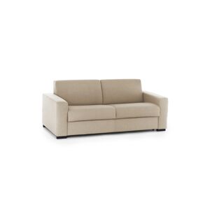 Talamo Italia Canape lit 2 places en tissu beige 160x95 cm