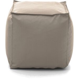 Talamo Italia Pouf en tissu beige Beige 45x45x45cm