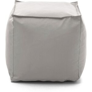 Talamo Italia Pouf en tissu blanc Blanc 45x45x45cm