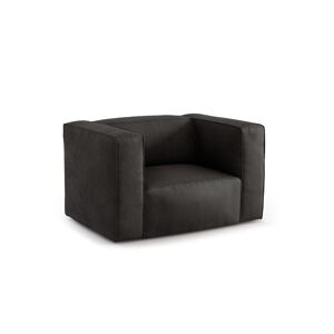 CXL by Christian Lacroix Fauteuil 1 place XL en cuir noir