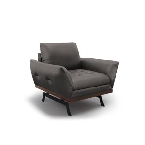 CXL by Christian Lacroix Fauteuil 1 place en cuir gris