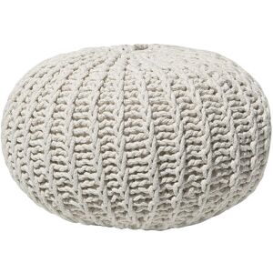 Beliani Pouf en coton beige 50 x 35 cm II - Publicité