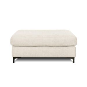 Maison Aubertin Pouf salon tissu beige