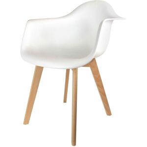 The Home Deco Factory Fauteuil scandinave enfant h.54 cm blanc