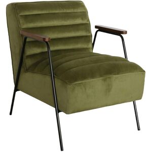 Amadeus Fauteuil cosy en velours vert - Publicité