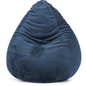 Sitting Point Pouf poire XL d'intérieur fourrure douce bleu 70x110cm - Publicité