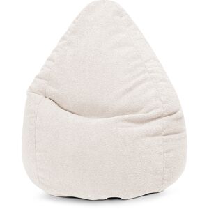 Sitting Point Pouf poire XL d'intérieur fourrure douce beige 70x110cm Beige 70x110x70cm