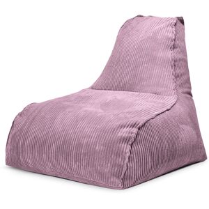 Sitting Point Pouf velours grosse cote avec dossier mauve 70x80x70cm - Publicité