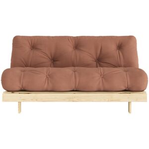 Karup Design Canape convertible 2 places 160x200cm en bois et tissu marron argile