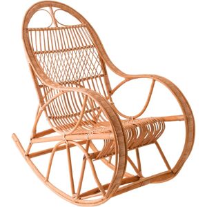 Kok Maison Rocking chair en osier brun