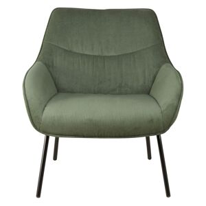 Zago Fauteuil velours côtele vert sapin