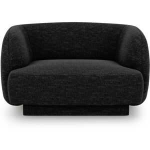 Micadoni Home Fauteuils en tissu chenille noir