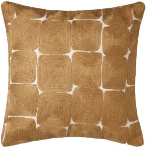 Madura Housse de coussin en Coton Naturel jaune dore 40x40 cm