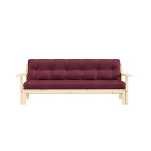 Karup Design Canape convertible en pin massif avec futon bordeaux 2 places