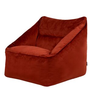 Icon Pouf fauteuil velours terracotta orange Orange 88x73x100cm