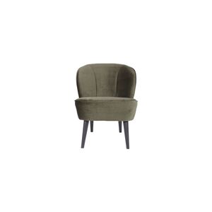 WOOOD Fauteuil en velour vert