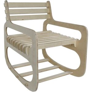 Today Rocking chair en contreplaque beige