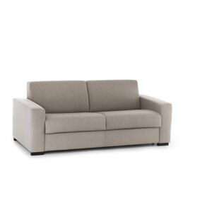 Talamo Italia Canape lit 2 places en tissu tourterelle 160x95 cm