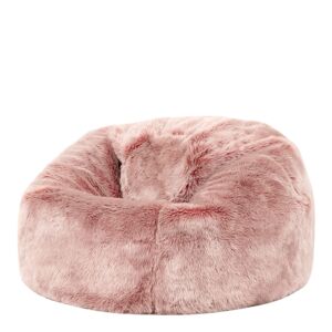 Icon Pouf enfant fausse fourrure rose poudre