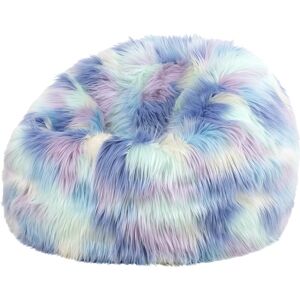 Icon Pouf enfant fausse fourrure licorne Multicolore 64x70x64cm