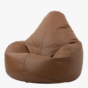 Icon Pouf inclinable cuir marron