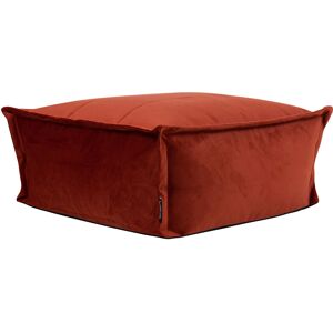 Icon Pouf velours terracotta Orange 71x32x71cm