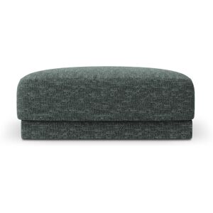 Micadoni Home Pouf 1 place en tissu chenille pétrole Vert 85x42x85cm