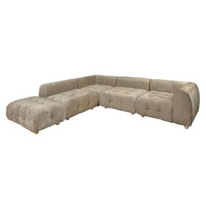 Now s Home Canapé 5 places en velours beige