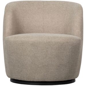 WOOOD Fauteuil pivotant design en tissu naturel