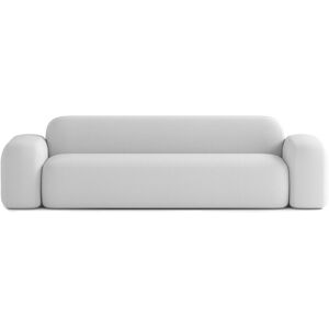 ATIO Canape Droit Contemporain 4 Places en Tissu Gris Clair