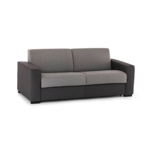 Talamo Italia Canapé fixe 2 places en tissu gris, anthracite 160x95 cm - Publicité