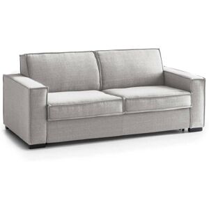 Talamo Italia Canapé fixe 2 places en tissu gris 160x95 cm - Publicité