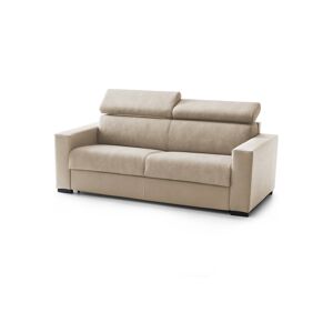 Talamo Italia Canapé fixe 2 places en tissu beige 140x95 cm - Publicité