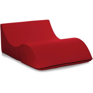 Talamo Italia Lit pliant en similcuir rouge 100x100 cm